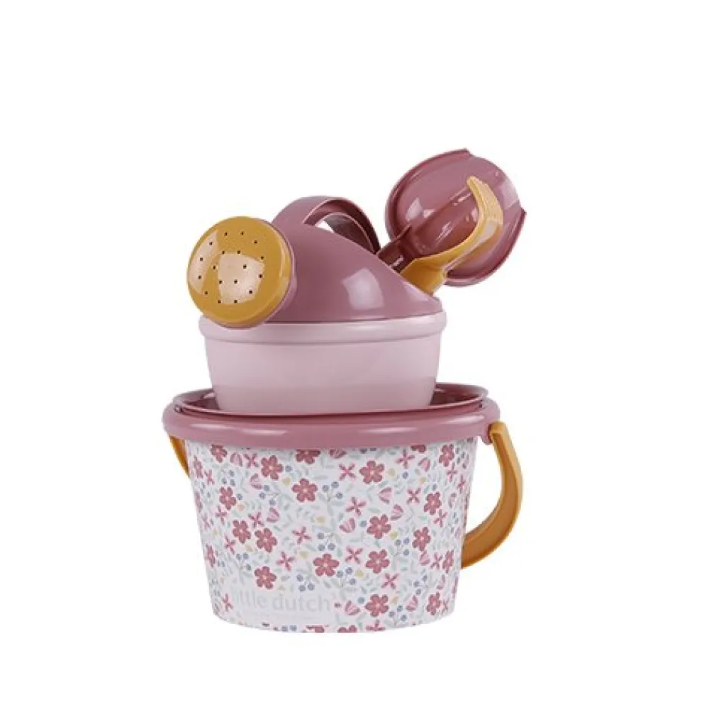 Little Dutch Strandset Pink Flowers set van 5