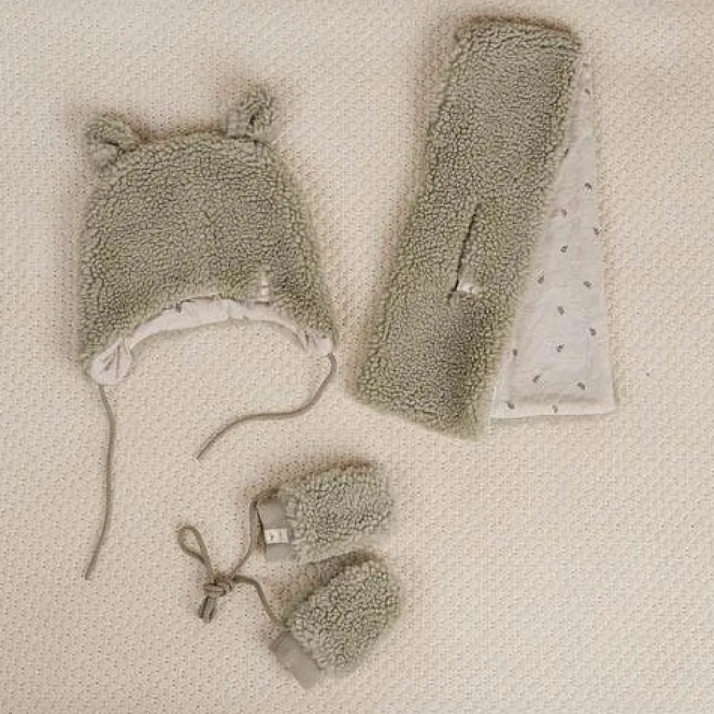 Little Dutch Teddy muts - Groen