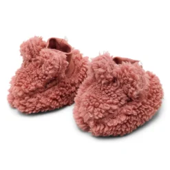 Little Dutch Teddy slofjes - Roze - Newborn Naturals