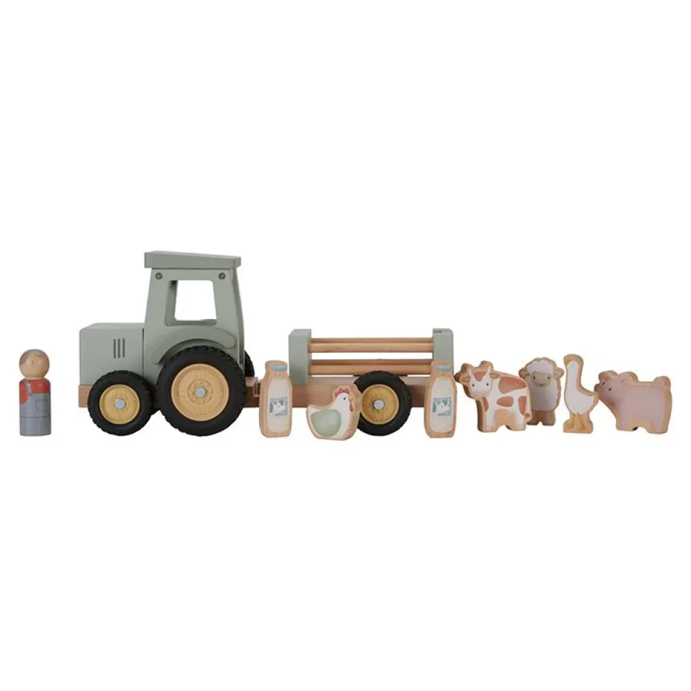 Little Dutch Tractor met trailer Little Farm