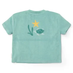 Little Dutch T-shirt en Short - Groen - Seashells and Stripes