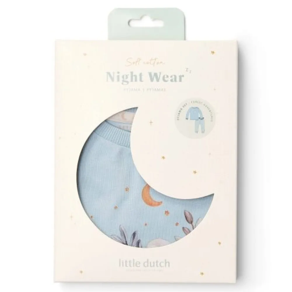 Little Dutch Tweedelige pyjama - Blauw - Forest Friends - Forest Adventure