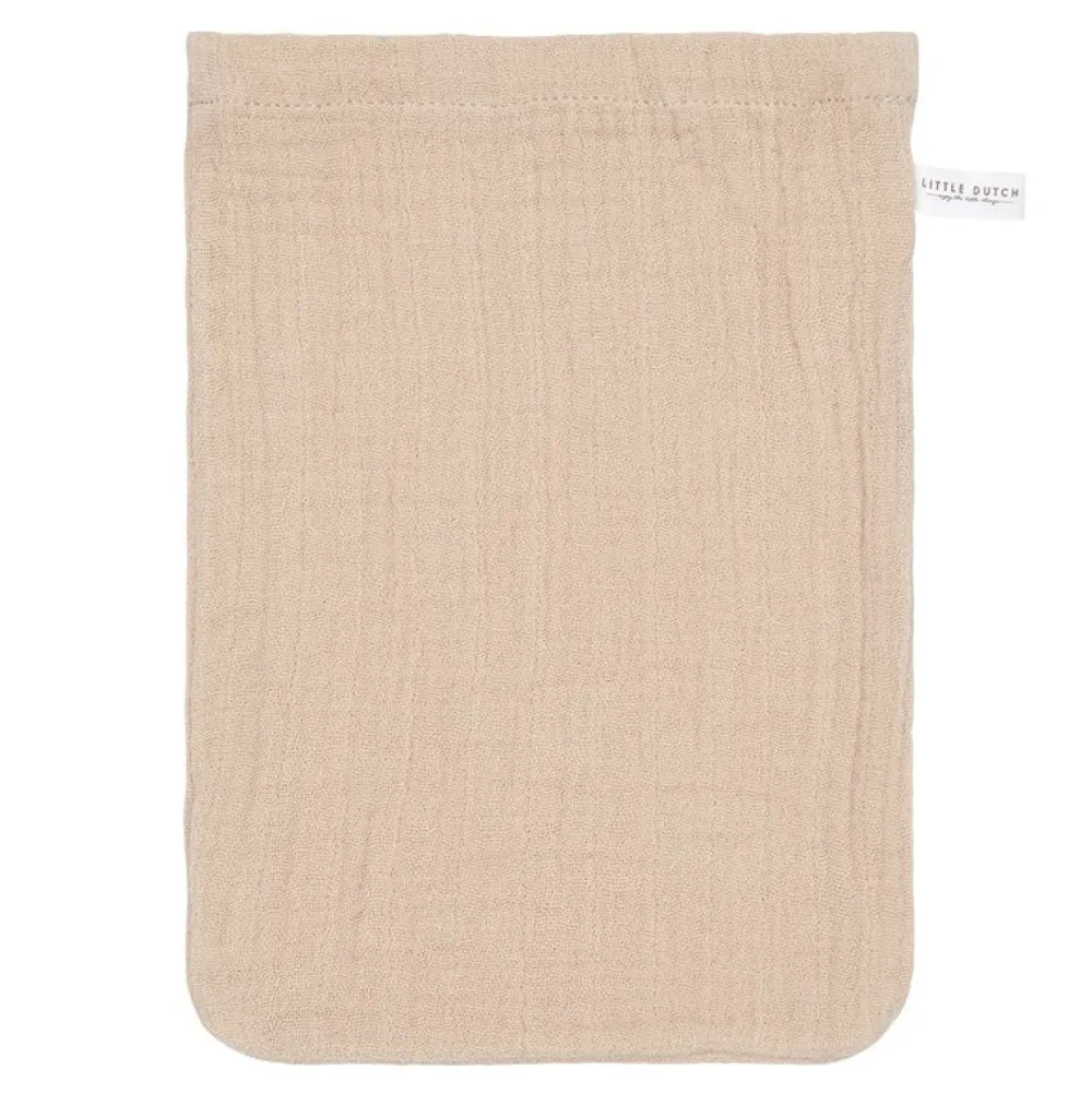 Little Dutch Washandjes set hydrofiel Baby Bunny / Beige