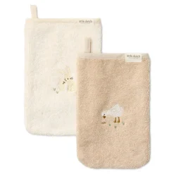 Little Dutch Washandjes set - Wit - Newborn Naturals - Baby Bunny