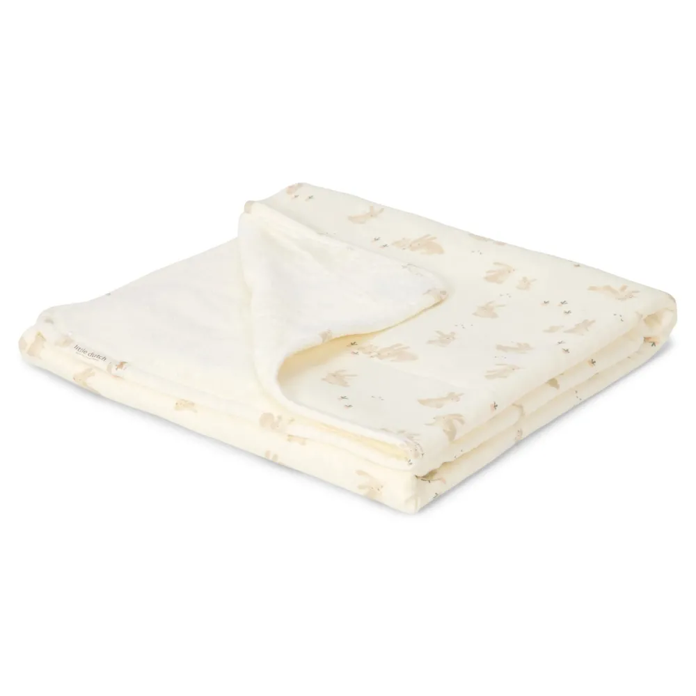 Little Dutch Wiegdeken - Wit - Newborn Naturals - Baby Bunny