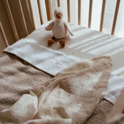 Little Dutch Wieglaken - Wit - Newborn Naturals - Little Goose