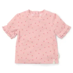 Little Dutch Zwemshirt korte mouw - Lichtroze - Sunny Flowers