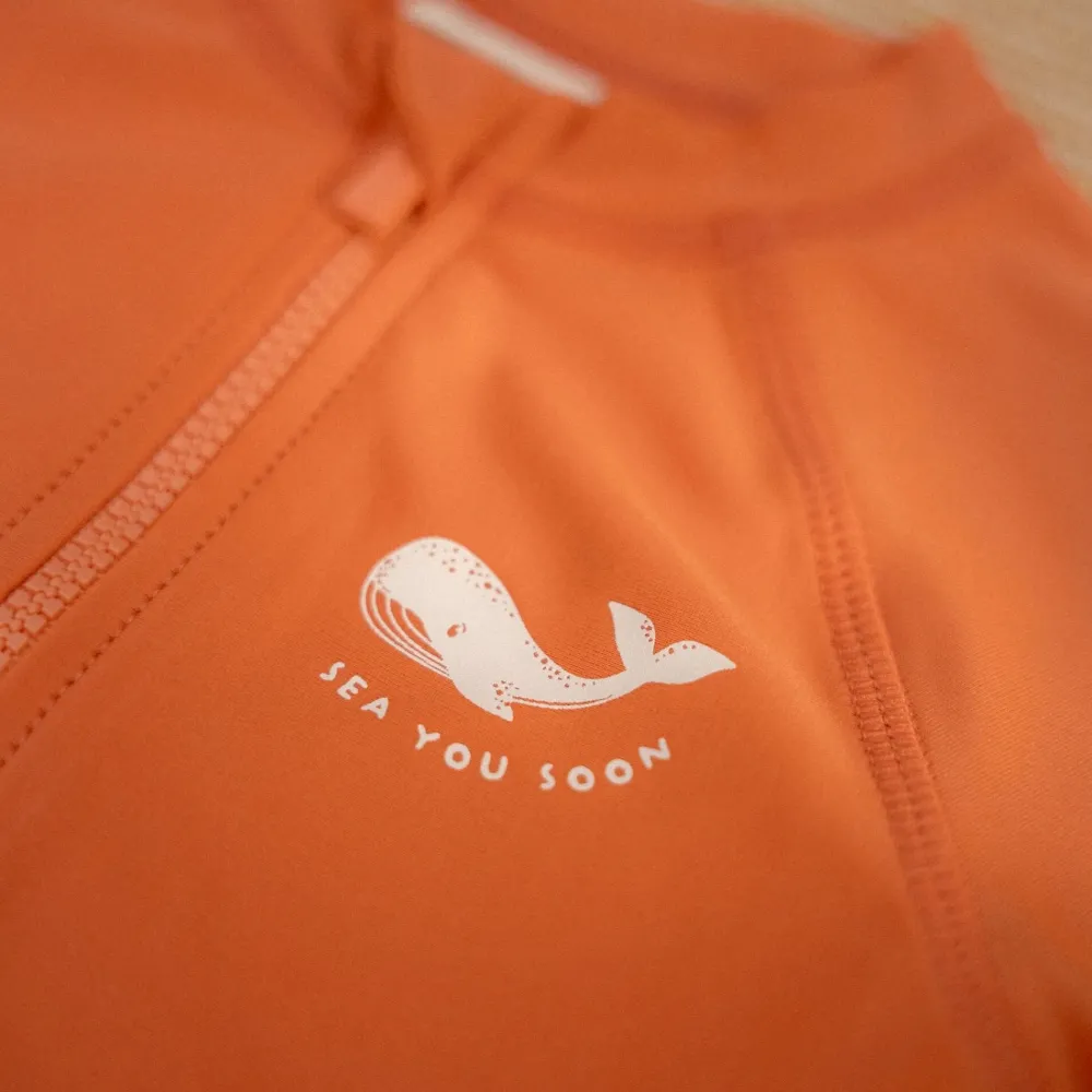 Little Dutch Zwemshirt korte mouw - Rood - Sea Life